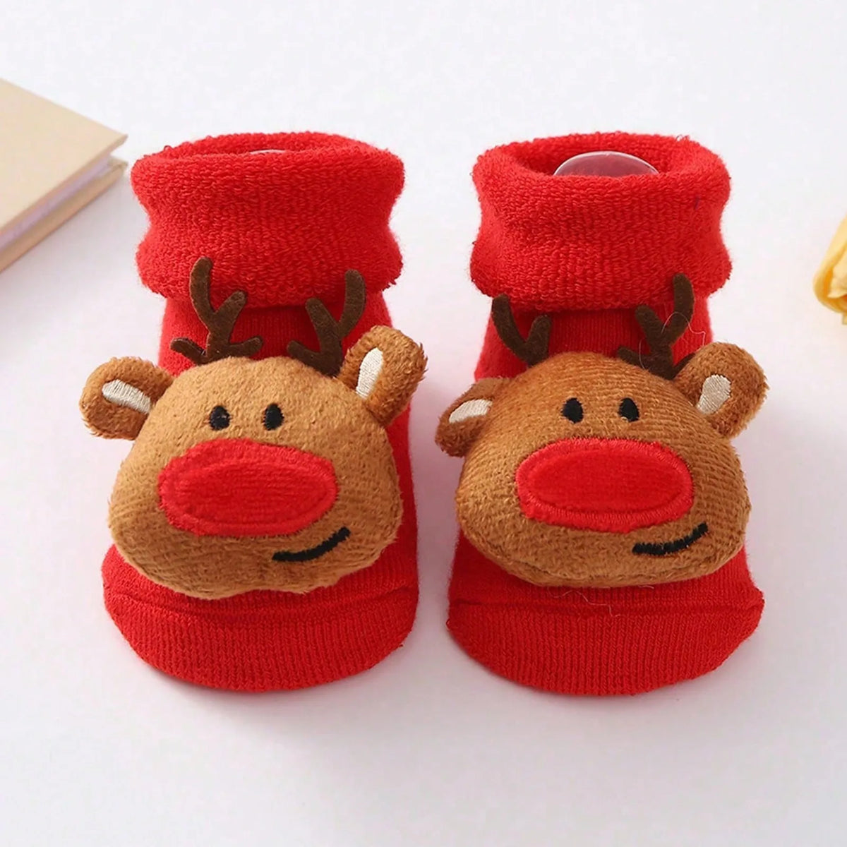The Festive Knit Socks — 3D Reindeer, Snowman & Santa
