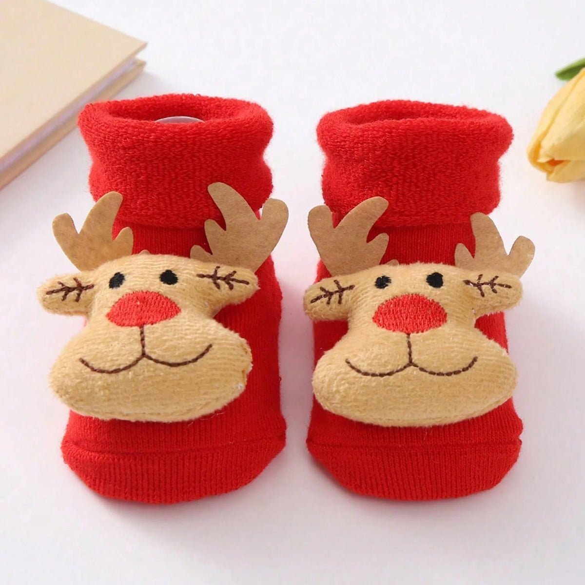 The Festive Knit Socks — 3D Reindeer, Snowman &amp; Santa