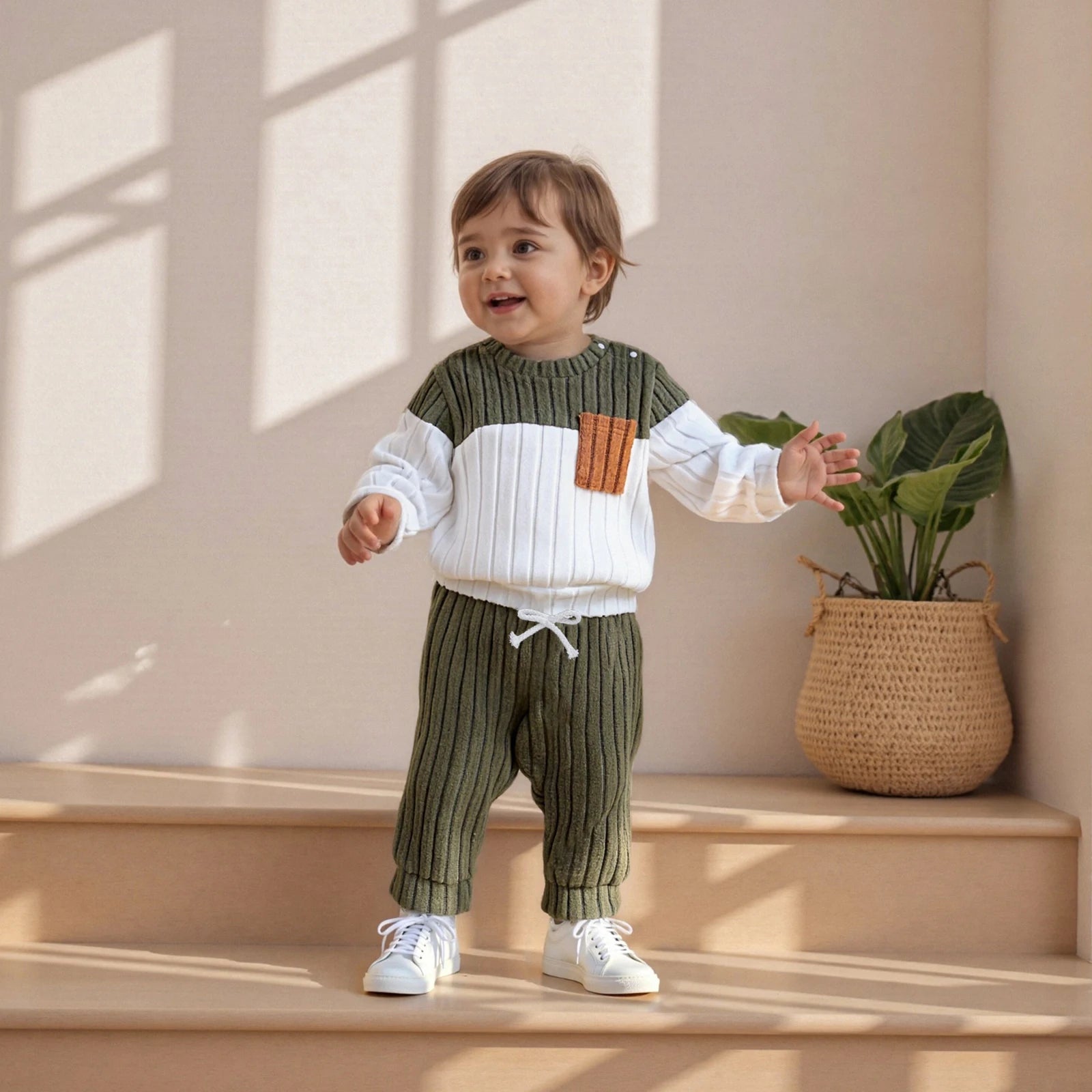 The Plush Pullover Set — Top &amp; Trousers, 0–3Y