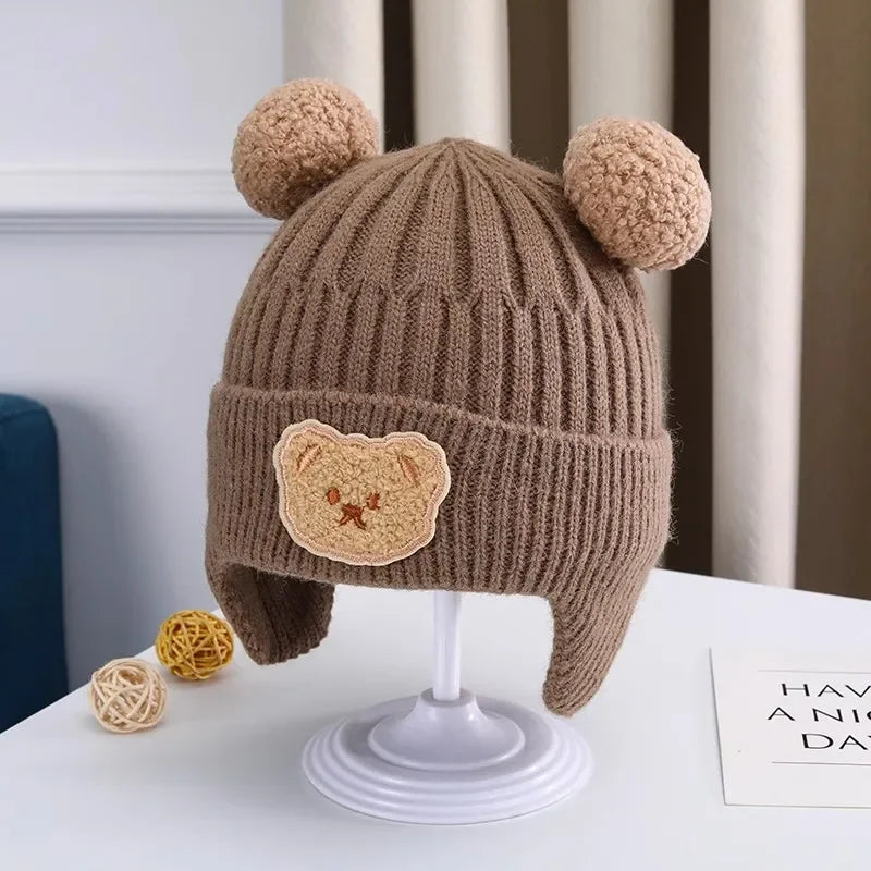 The Bear Ear Knit Hat — Fleece-Lined, One Size