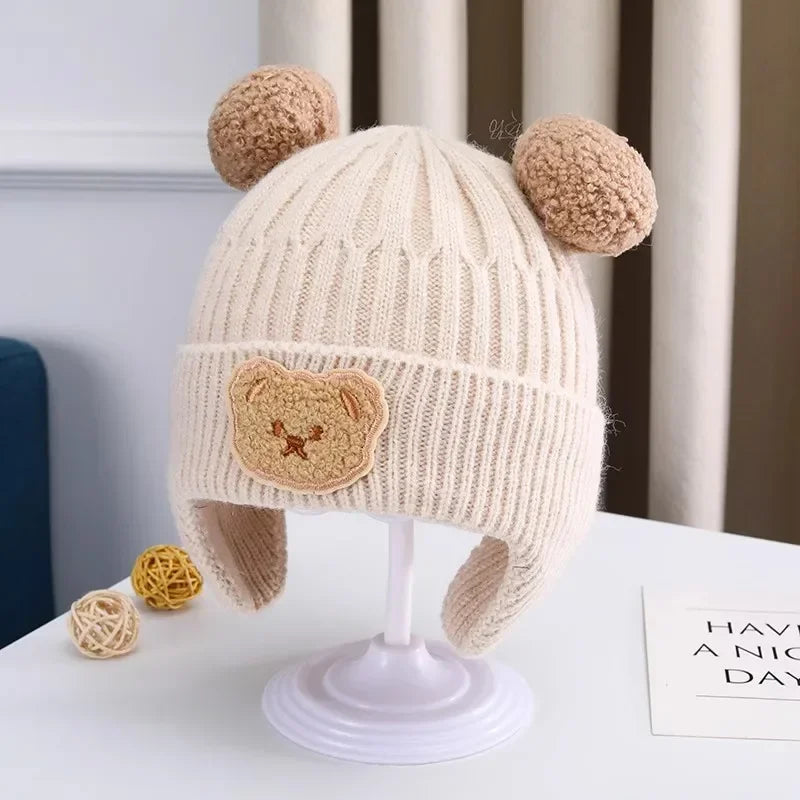The Bear Ear Knit Hat — Fleece-Lined, One Size