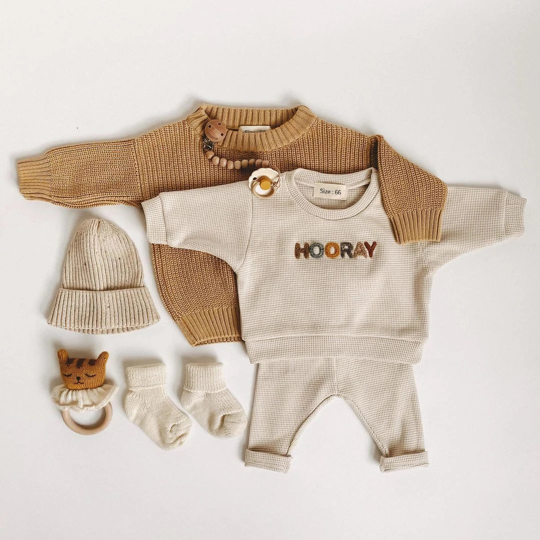 The Knit Sweatshirt Set — Top &amp; Trousers, 6M–3Y