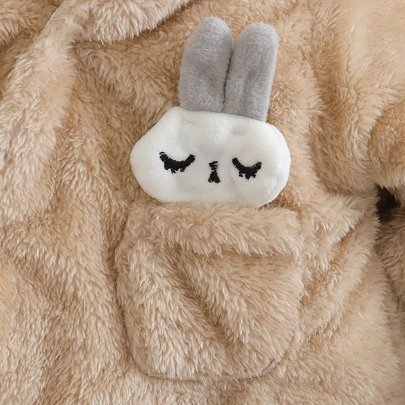 The Plush Fleece Romper — Hooded, Newborn to 18 Months