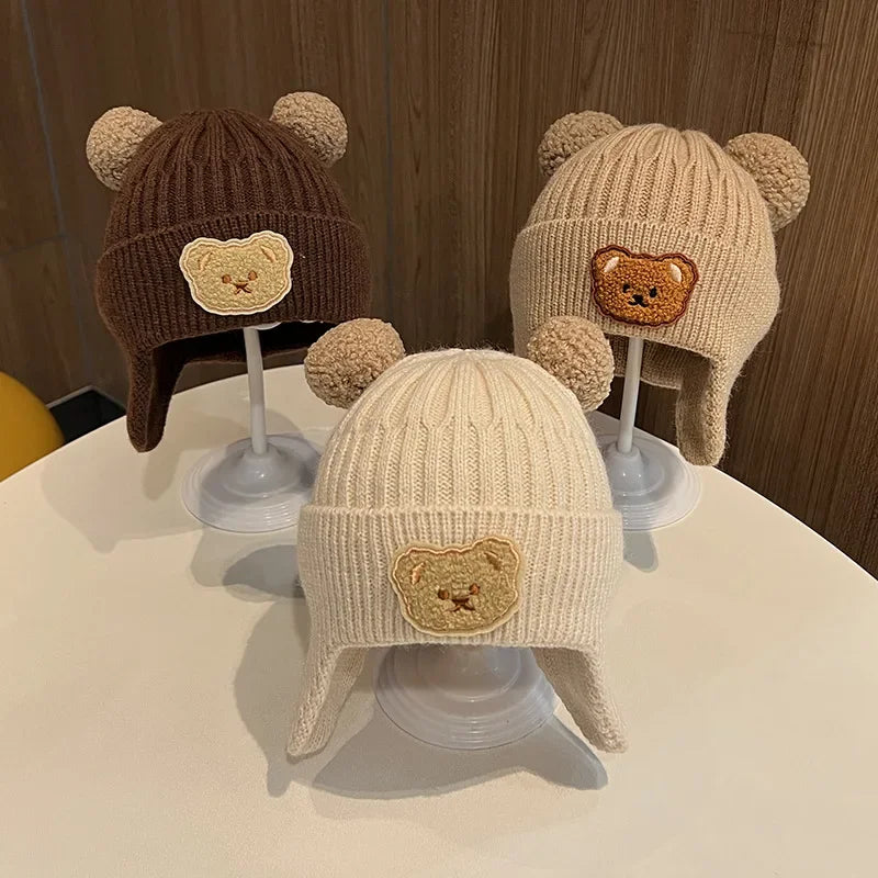 The Bear Ear Knit Hat — Fleece-Lined, One Size