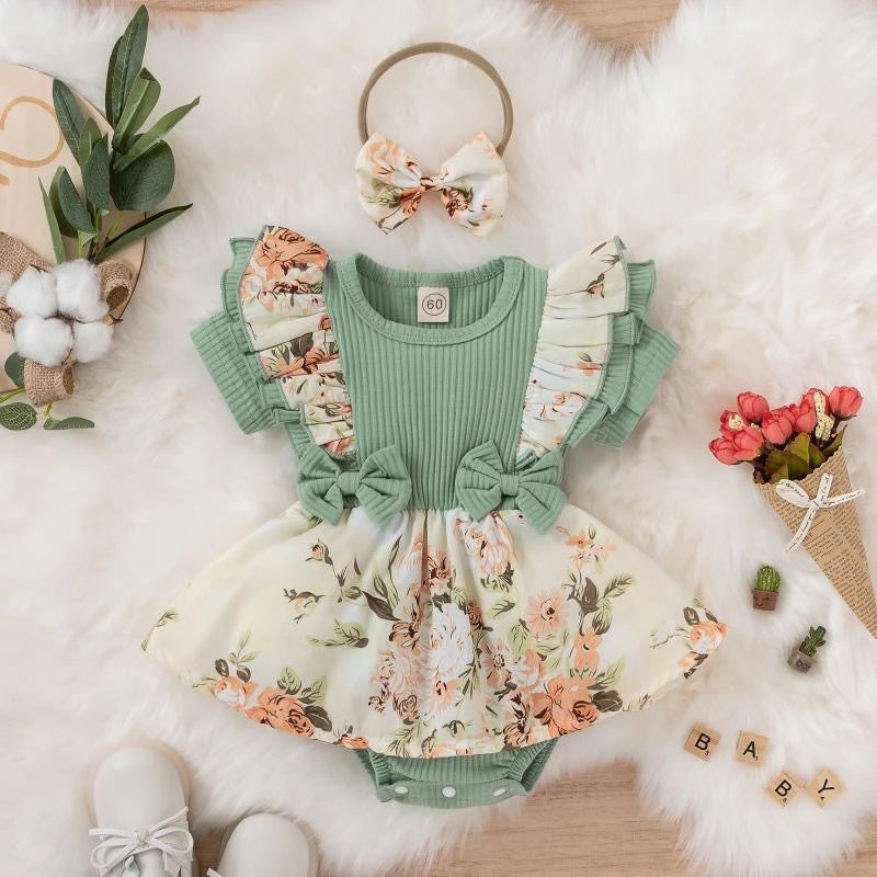 The Bow Sundress — Cotton Blend, 0–18 Months
