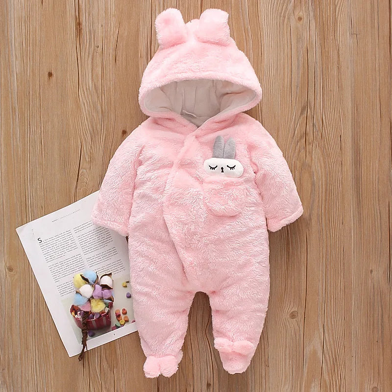 The Plush Fleece Romper — Hooded, Newborn to 18 Months