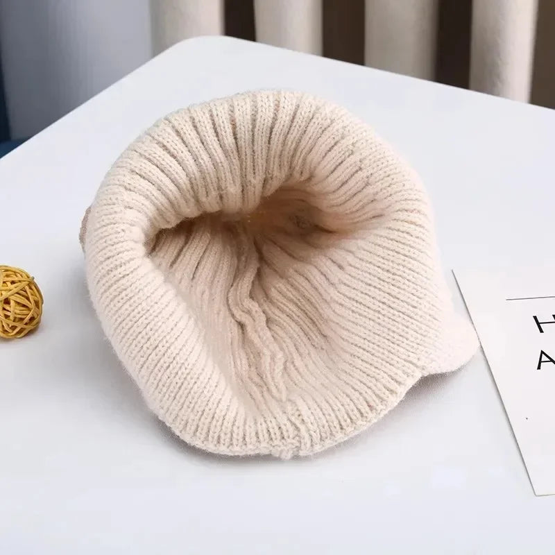 The Bear Ear Knit Hat — Fleece-Lined, One Size