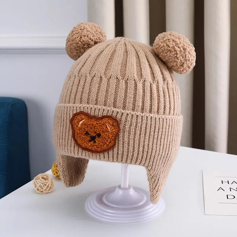 The Bear Ear Knit Hat — Fleece-Lined, One Size